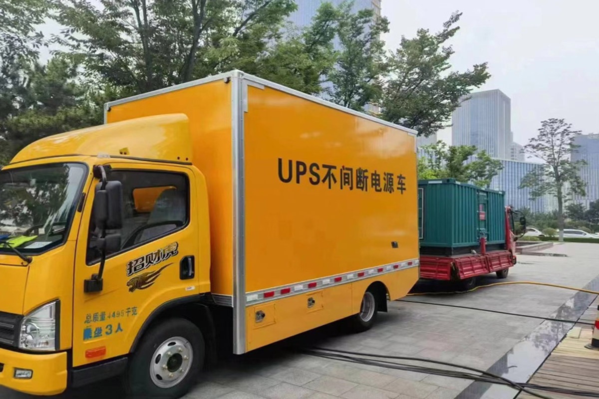 钦北发电机租赁施工现场