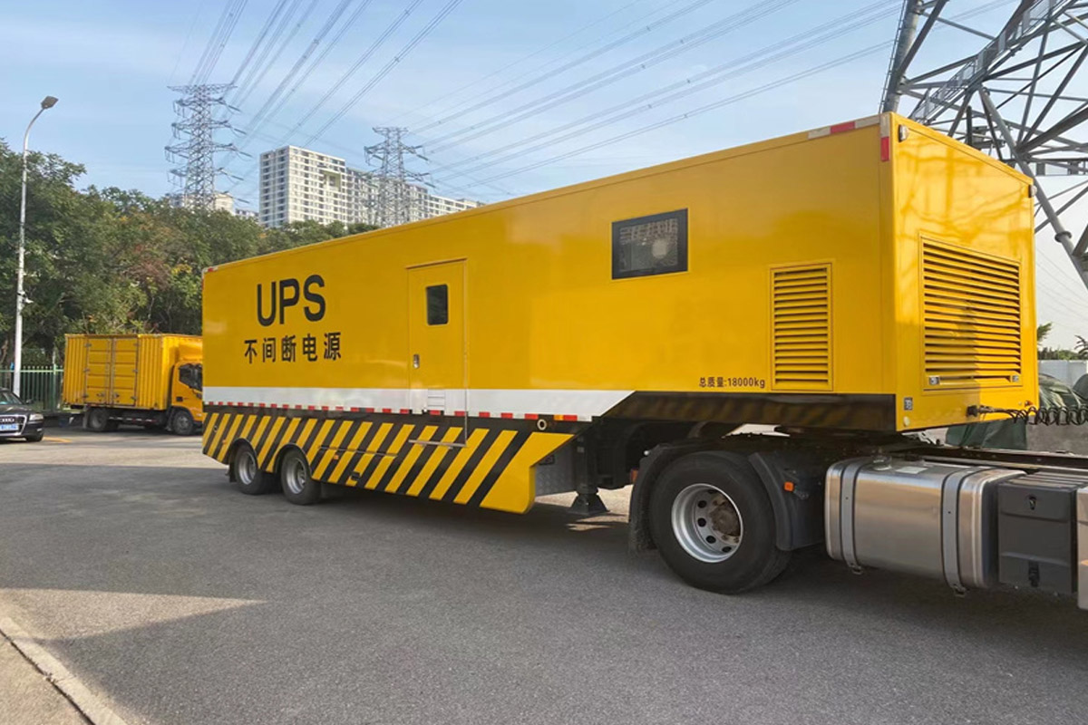 钦北发电机租赁施工现场